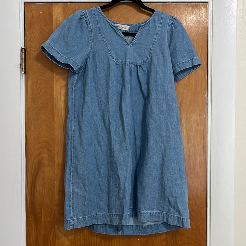 Madewell Denim Popover Swing Dress